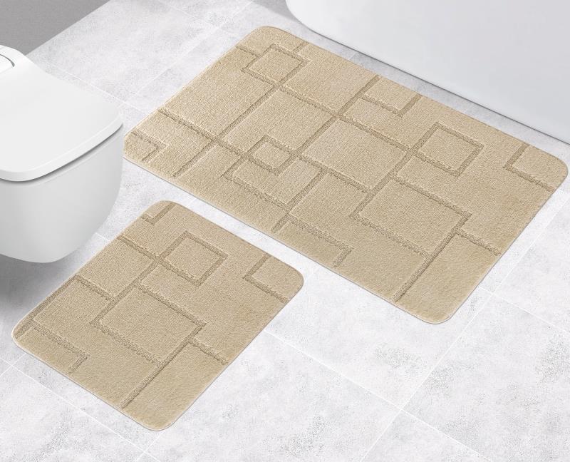 Bellatex SADA BANY bez výkroje Obdélníky smetanové - 60x100,60x50cm