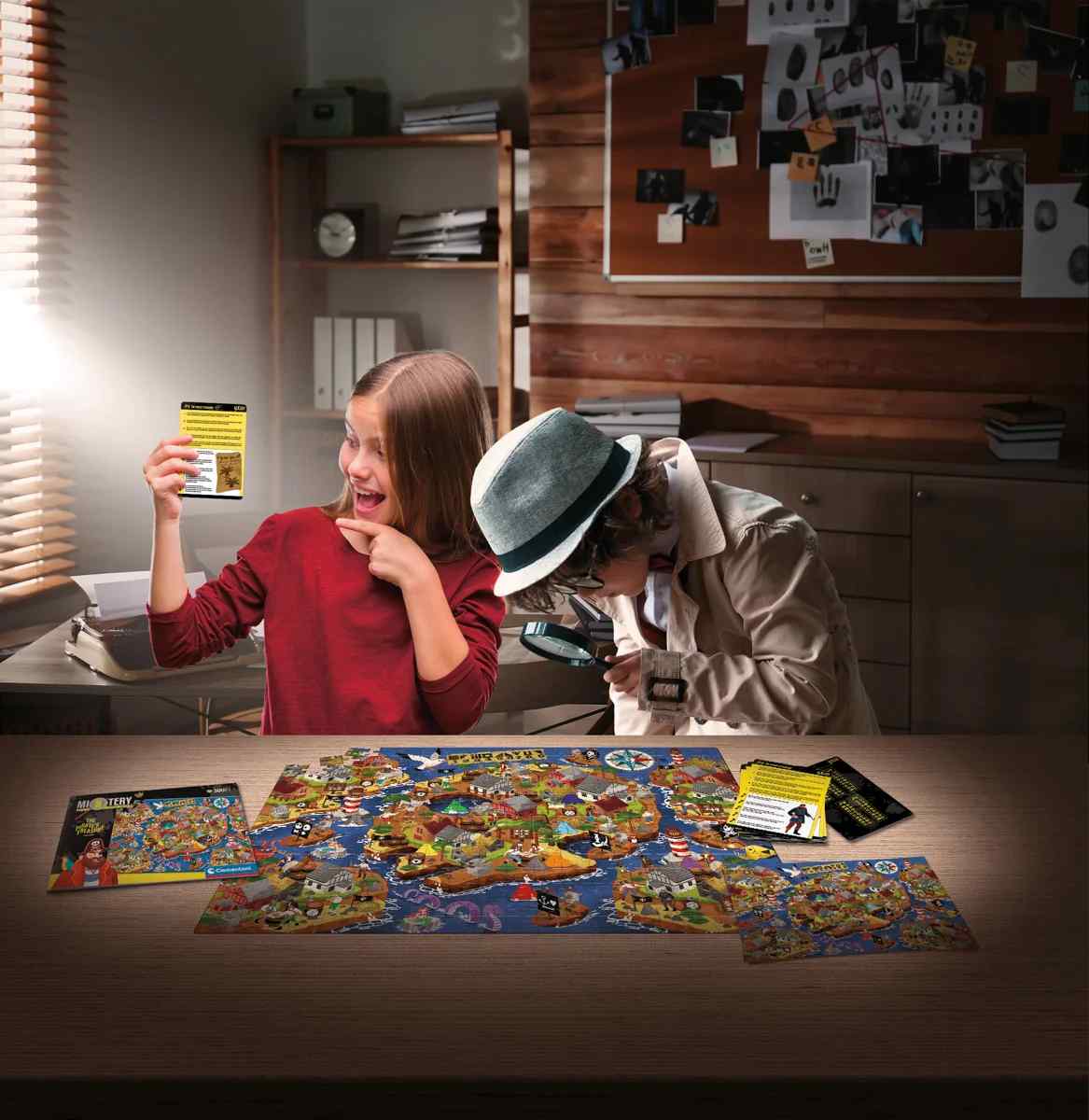 Clementoni Mystery puzzle 300 dílků - Velký pirátský poklad