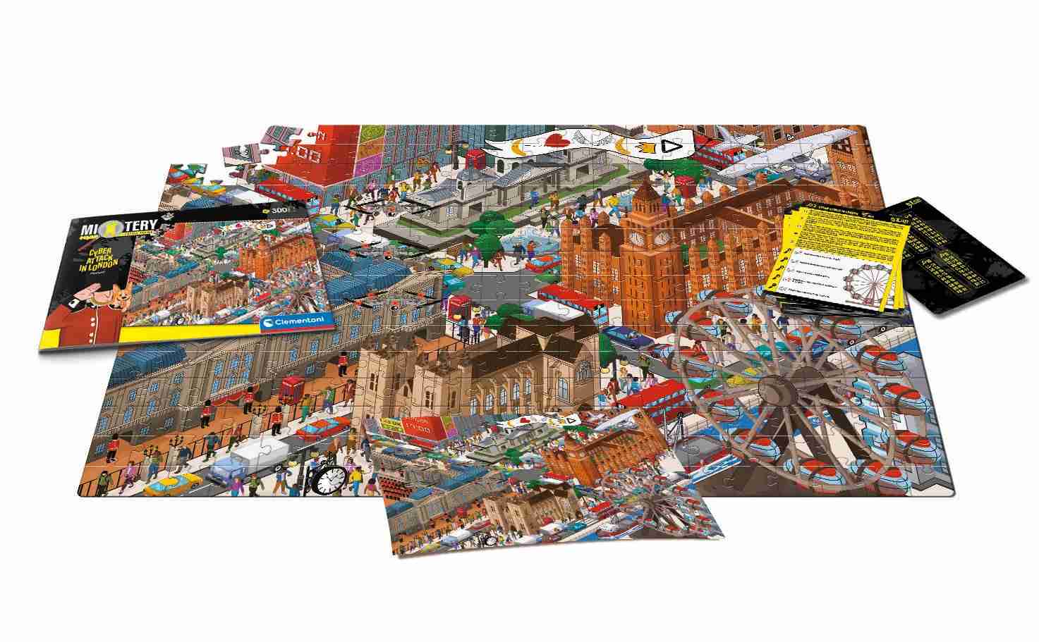 Clementoni Mystery puzzle 300 dílků - Hackerský útok v Londýně