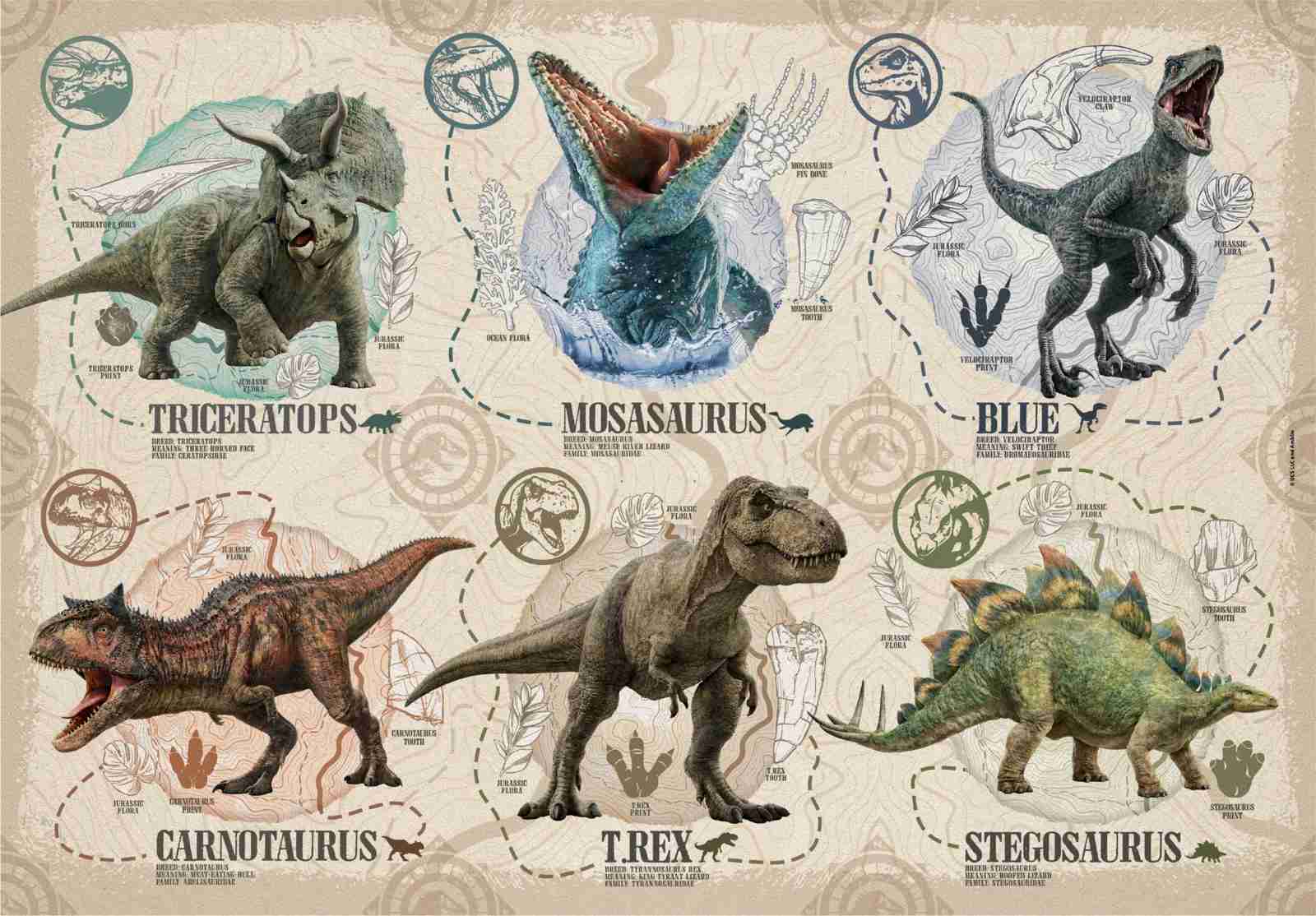 Clementoni Puzzle Jurský svět, 104 dílků