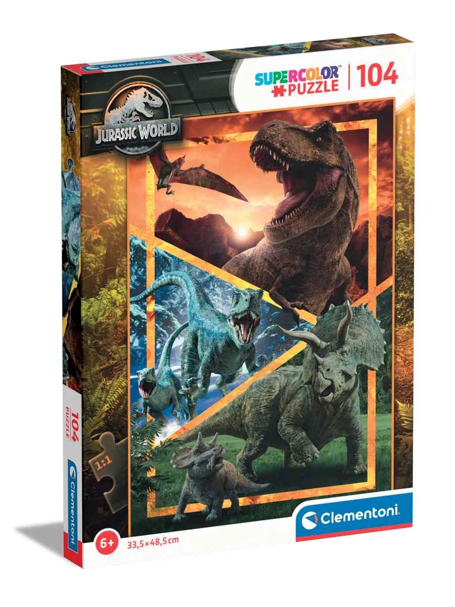 Clementoni Puzzle Super Jurský svět, 104 dílků