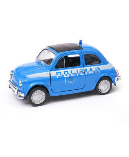 Welly Fiat Nuova 500 Polizia 1:34