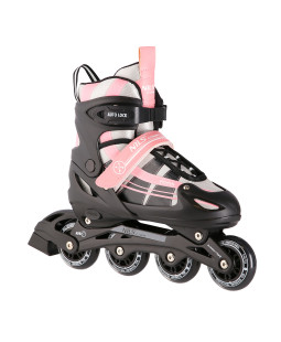 NILS Extreme NH18366A kolečkové brusle 2v1 černo-růžové vel.M (35-38)