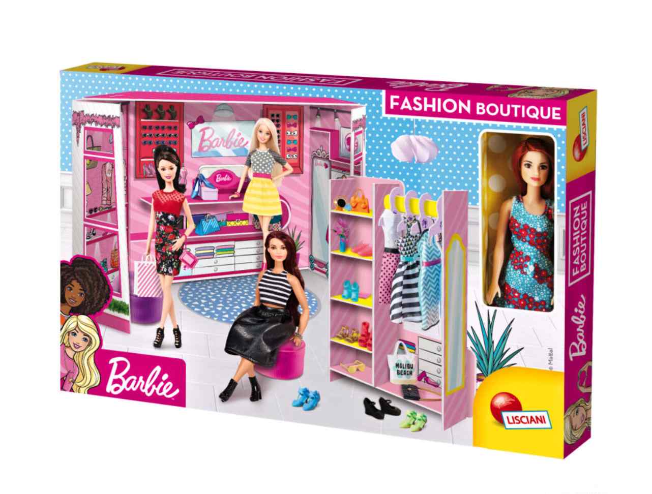 Lisciani Barbie módní butik s panenkou