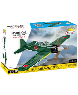 COBI 5861 II WW Mitsubishi A6M2 Zero, 1:48, 170 kostek