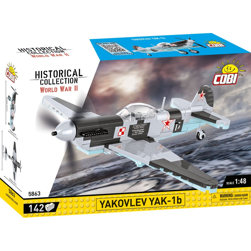 COBI 5863 II WW Jakovlev YAK-1b, 1:48, 142 kostek