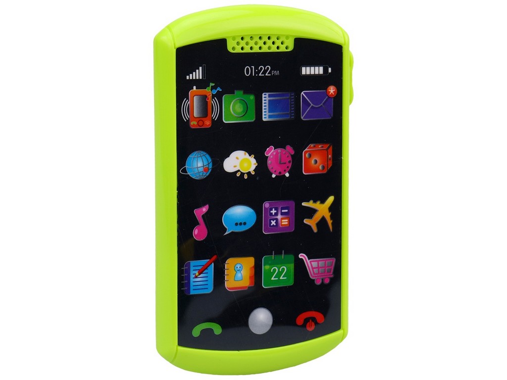 Made Dětský mobilní telefon, se světlem a hudbou, 12x6,5cm