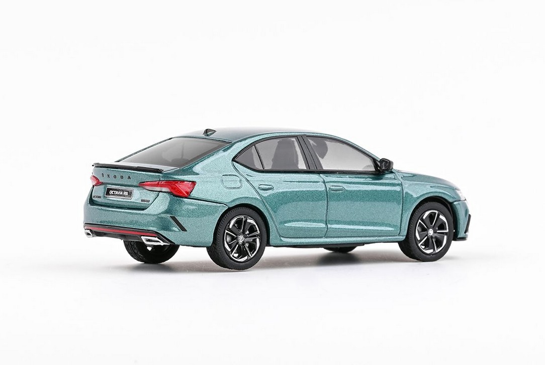 Abrex Škoda Octavia IV RS (2020) Zelená Water World Metalíza 1:43