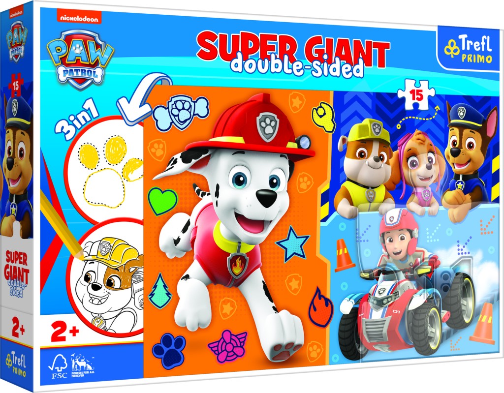 Tref Puzzle Tlapková patrola 15 Giant dílků