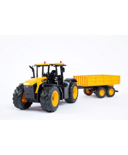 Fleg Traktor JCB na dálkové ovládání s přívěsem, 73cm, 1:16