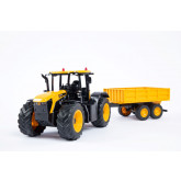 Fleg Traktor JCB na dálkové ovládání s přívěsem, 73cm, 1:16