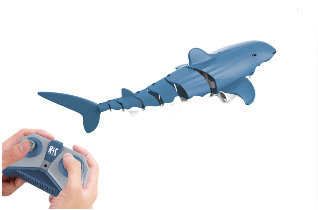 Wiky RC Žralok bílý do vody 35 cm