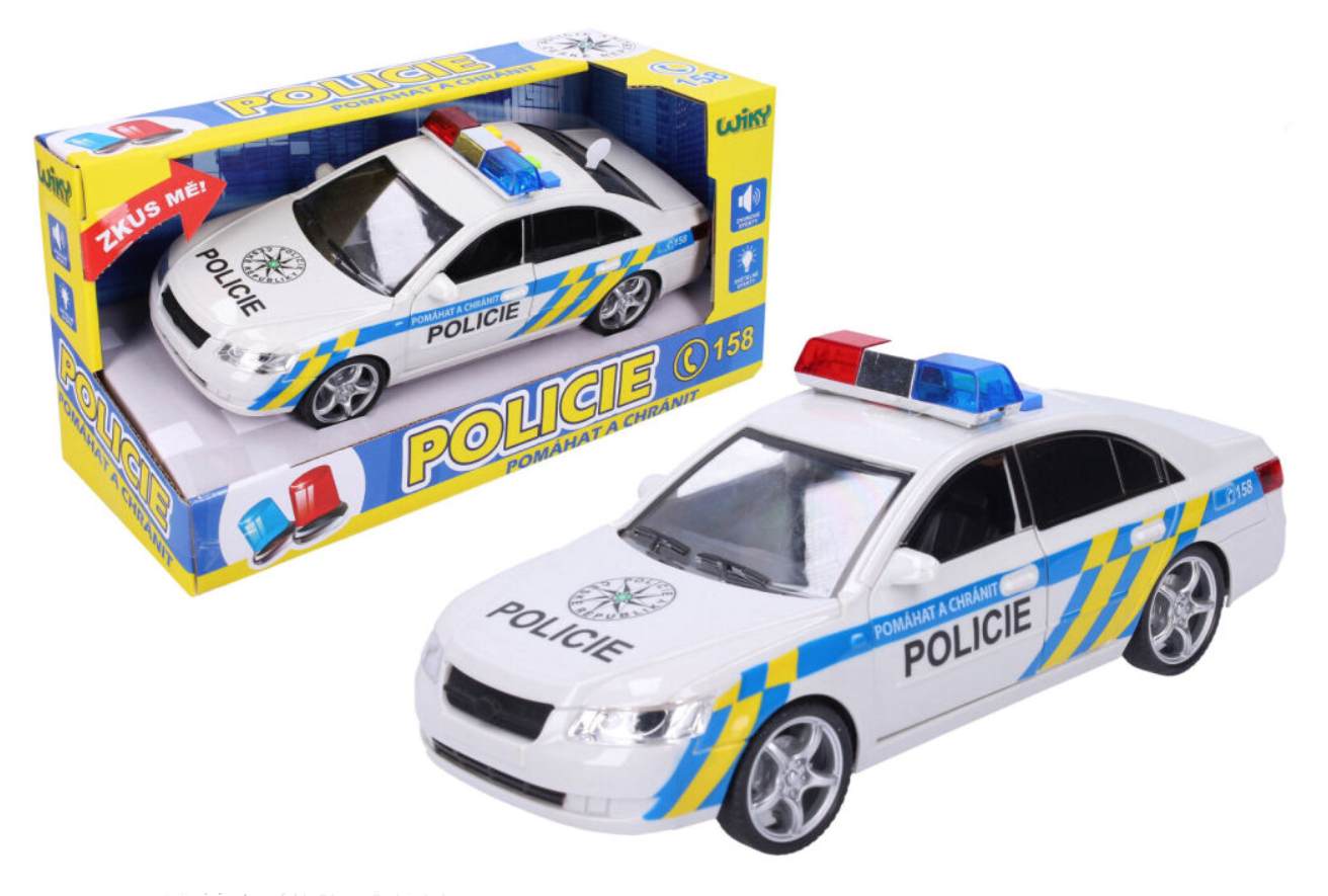 Wiky Policejní auto s efekty 24 cm