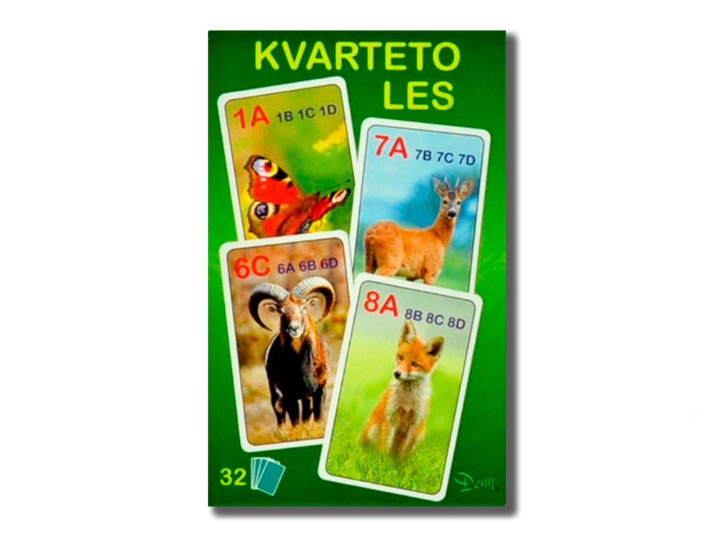 Dětské kvarteto - Les 7x10,5cm