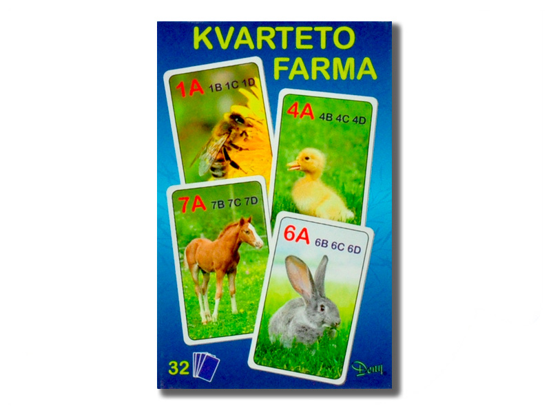 Dětské kvarteto - Farma 7x10,5cm
