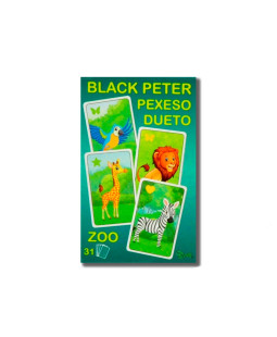 Černý Petr, Dueto, pexeso 3v1 - Zoo 7x10,5cm