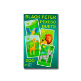 Černý Petr, Dueto, pexeso 3v1 - Zoo 7x10,5cm