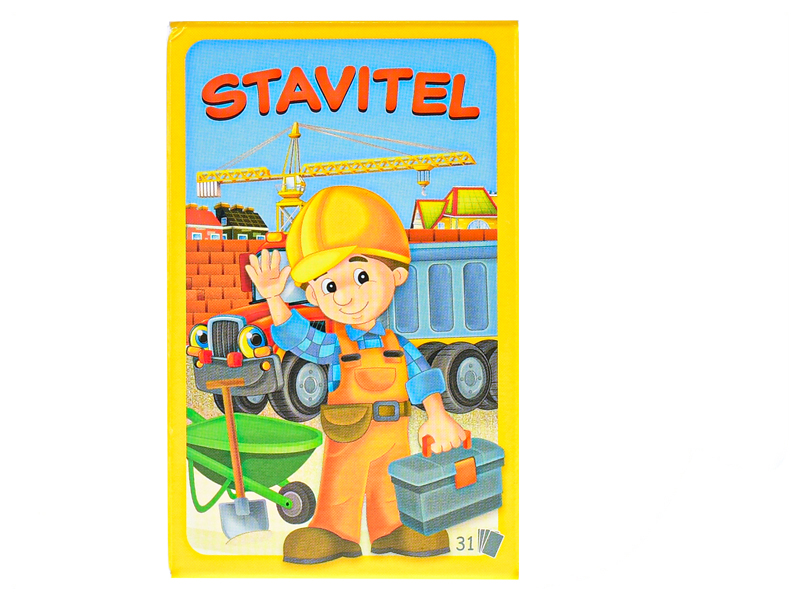 Černý Petr karetní hra Stavitel, 7x10,5cm