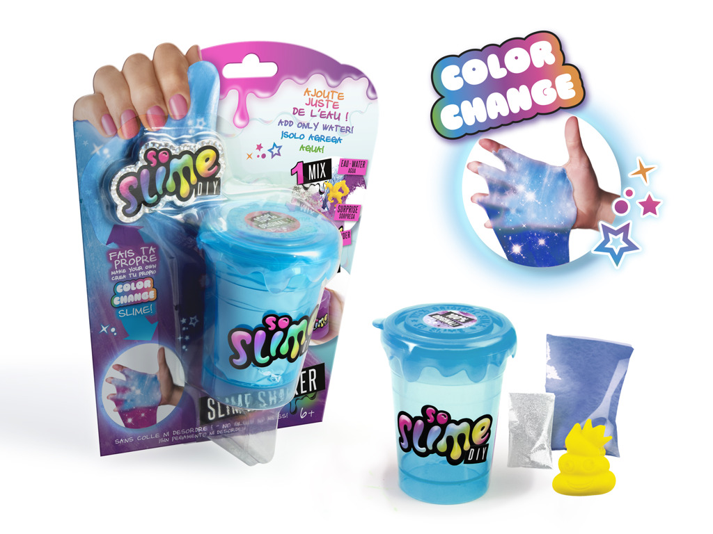 EPEE So Slime Shaker mění barvu, 1 pack, modrý