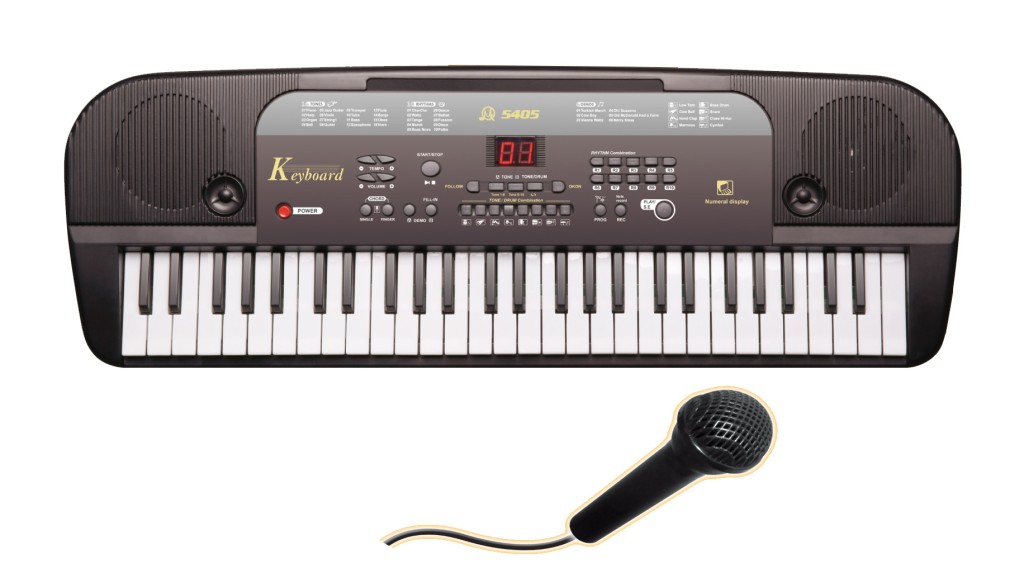Elektronické klávesy MQ5405 s mikrofonem 54 cm