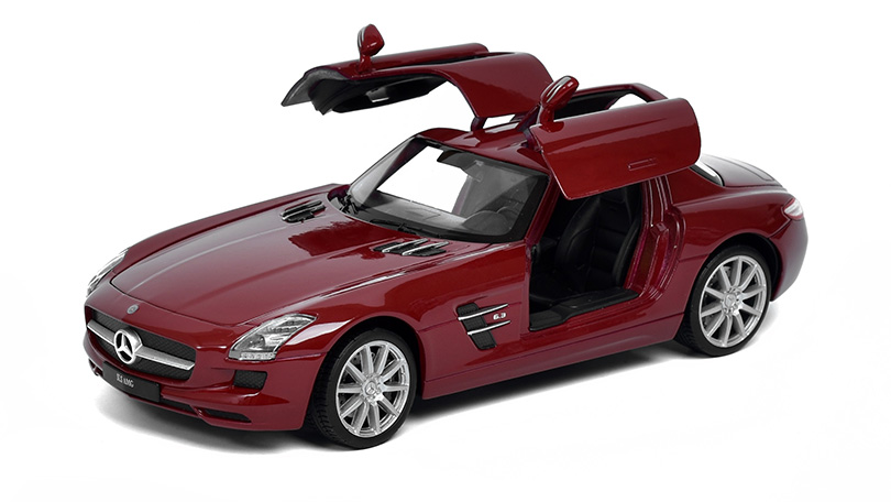 Welly Mercedes Benz SLS AMG červený 1:24