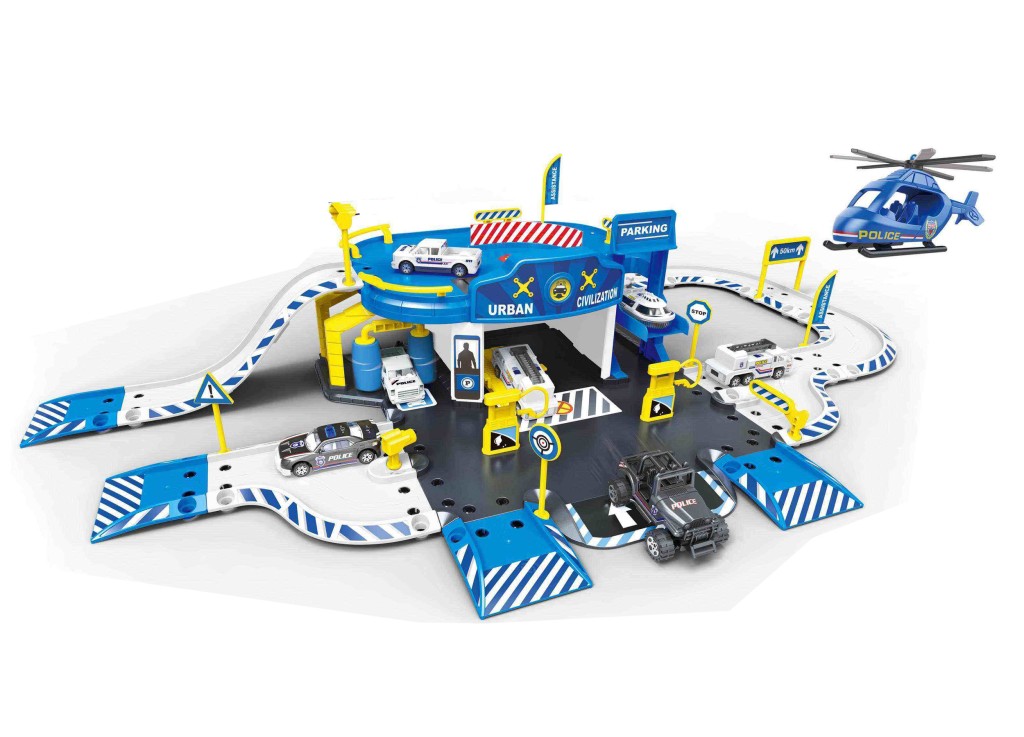 Alltoys Policejní stanice, hrací set 62 ks