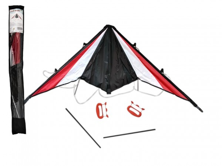 Letající drak nylon barevný, 130x65cm v sáčku