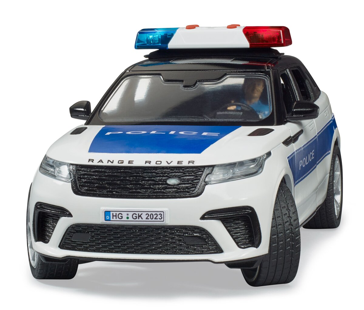 Bruder 2890 Range Rover Velar policejní vozidlo s policistou