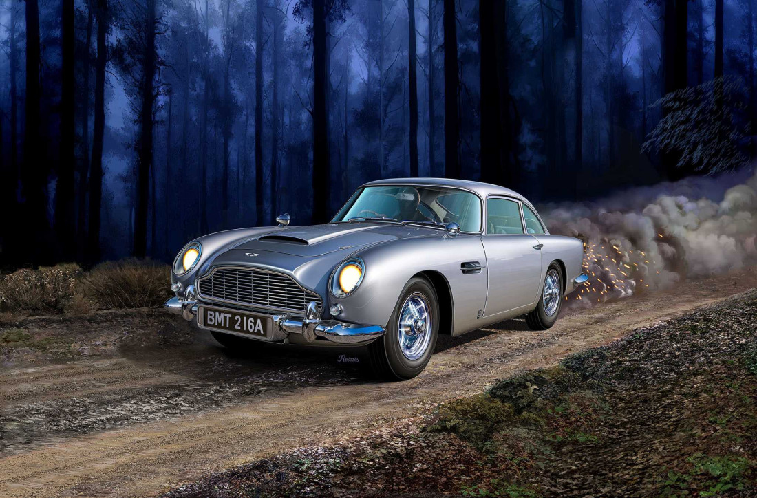 Revell Aston Martin DB5, James Bond 007 - Goldfinger (Easy-Click System, Model Set) 1:24