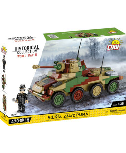 Cobi 2287 II WW Sd. Kfz 234/2 Puma, 1:35, 470 kostek