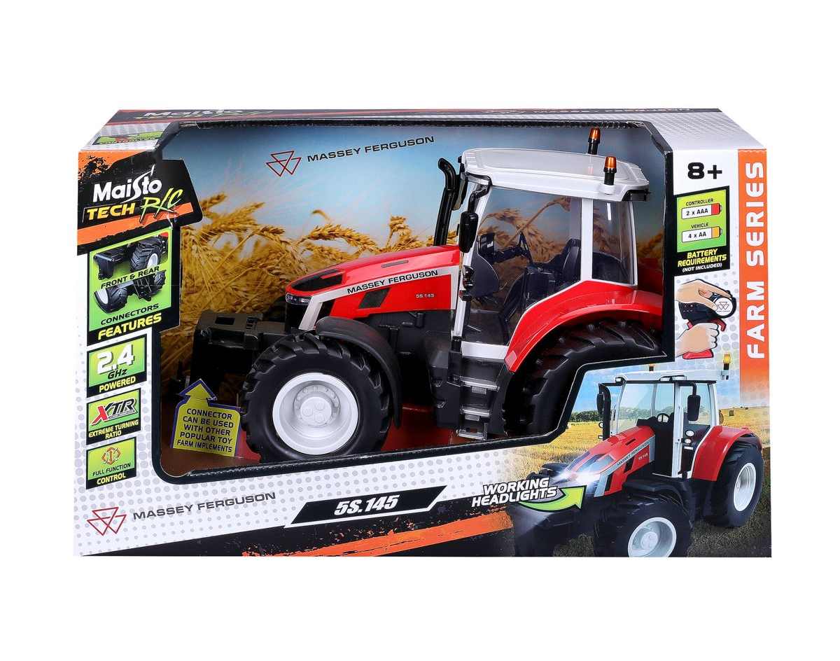 Maisto RC Massey Ferguson traktor, 2.4 Ghz Červený 1:16