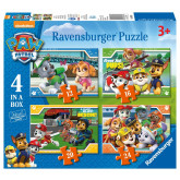 Ravensburger Puzzle Tlapková patrola 4v1