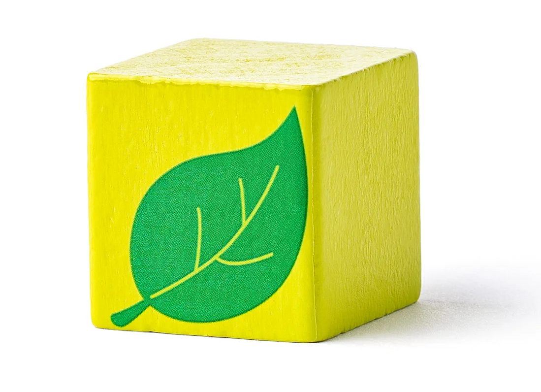 Woody Dřevěné kostky Trendy s potiskem, 50 dílů