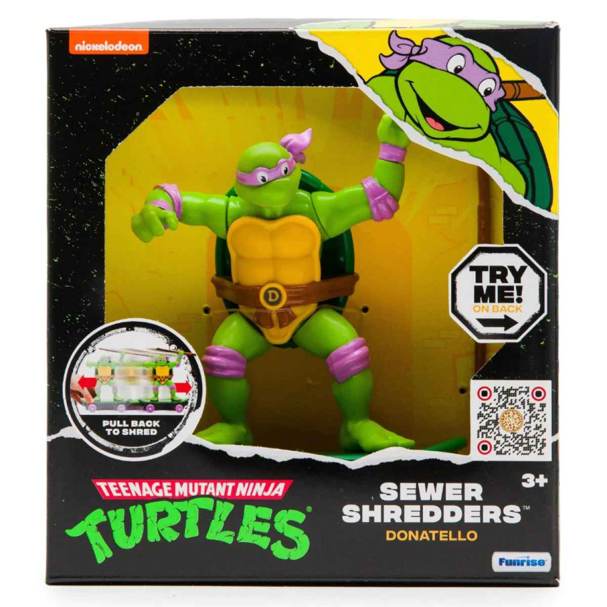 Funrise Želvy Ninja na skejtu Sewer Shredders Movie Donatello, 13 cm