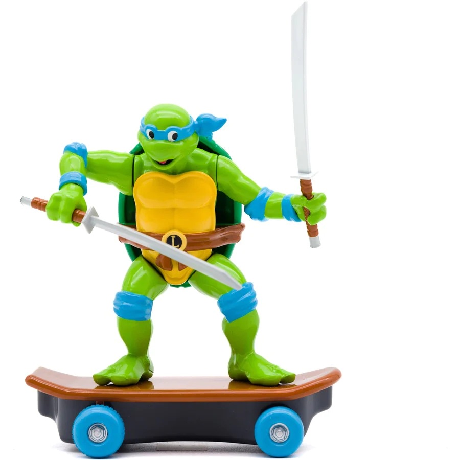 Funrise Želvy Ninja na skejtu Sewer Shredders Movie Leonardo, 13 cm