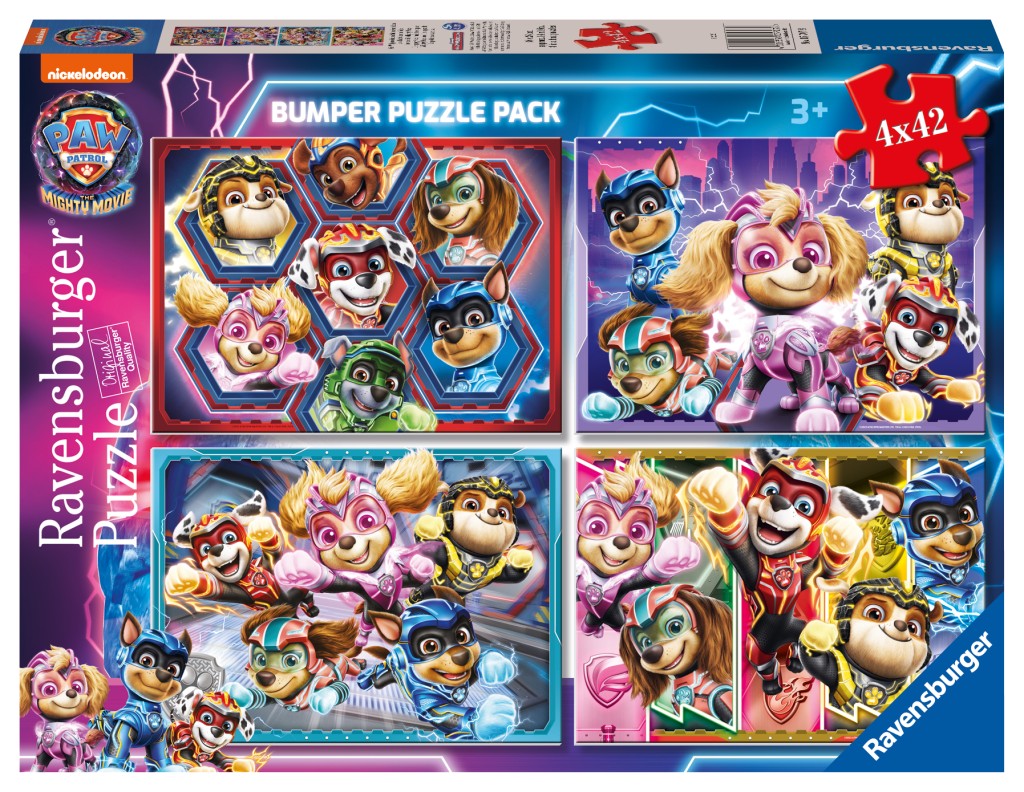 Ravensburger Puzzle Tlapková patrola ve velkofilmu 4x42 dílků