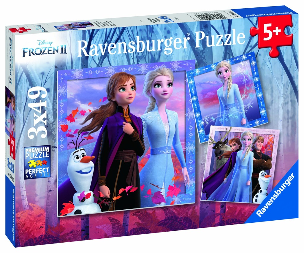 Ravensburger Puzzle Ledové království 2, 3x49 dílků