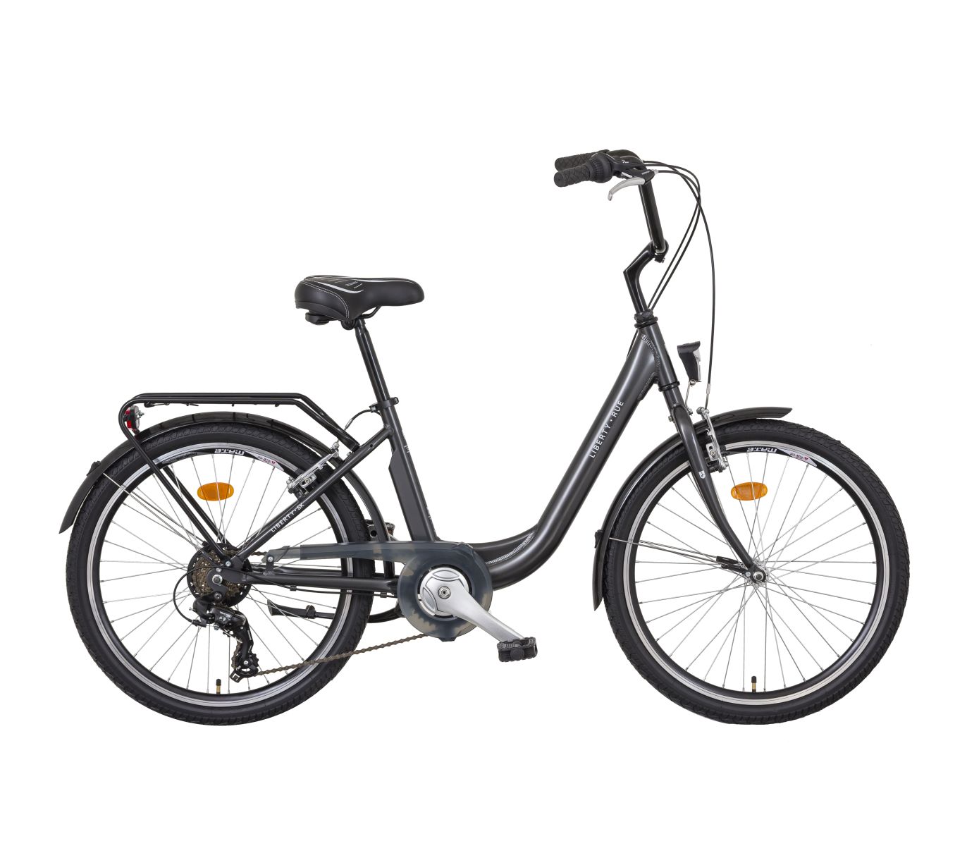 LIBERTY Městské kolo Rue 6spd 24" 2026 antracitové