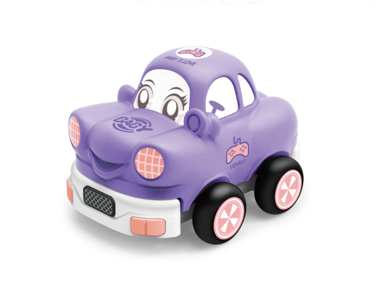 Auto s obličejem na dálkové ovládání 13 cm