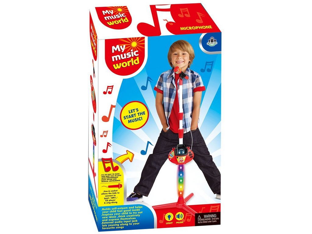 MaDe Mikrofon na baterie, s příslušenstvím