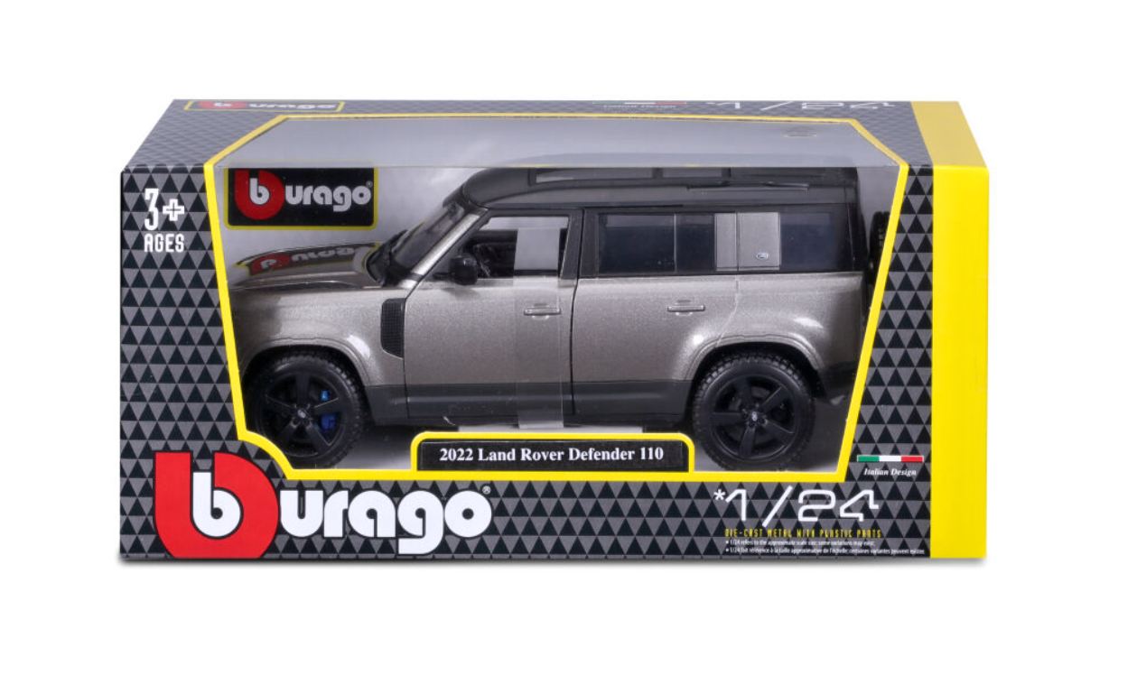Bburago Plus Land Rover Defender 110 Silver 1:24