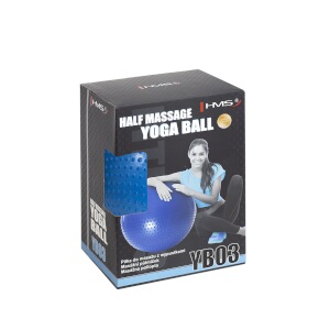 Masážní gymnastický míč HMS YB03N, 55cm, modrý