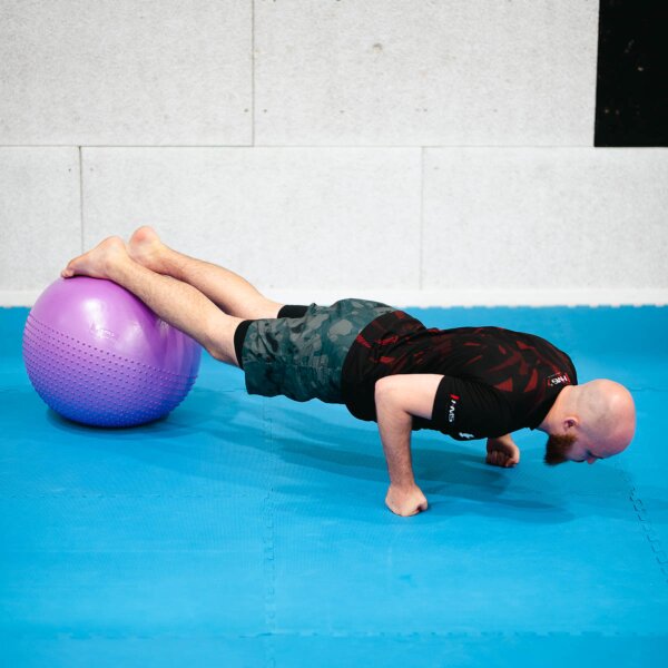 Masážní gymnastický míč HMS YB03N, 55cm, modrý