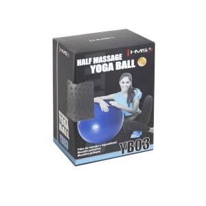Masážní gymnastický míč HMS YB03N 65 cm šedý