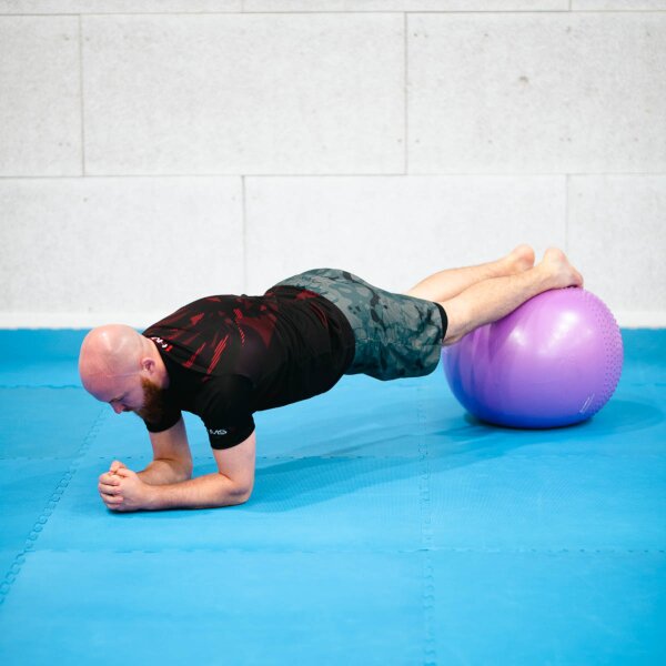 Masážní gymnastický míč HMS YB03N 75 cm černý
