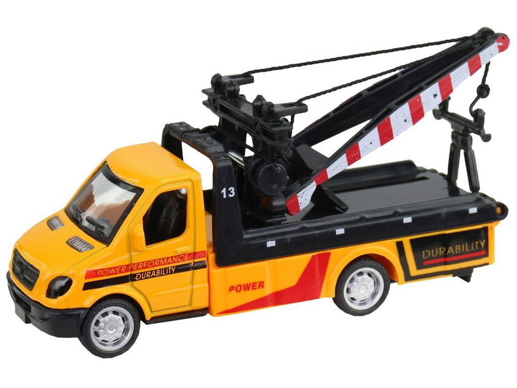 City Collection Auto odtahovka, pull back, oranžová, 10,5 cm