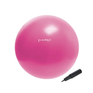 Gymnastický míč HMS YB01N, 55 cm, růžový