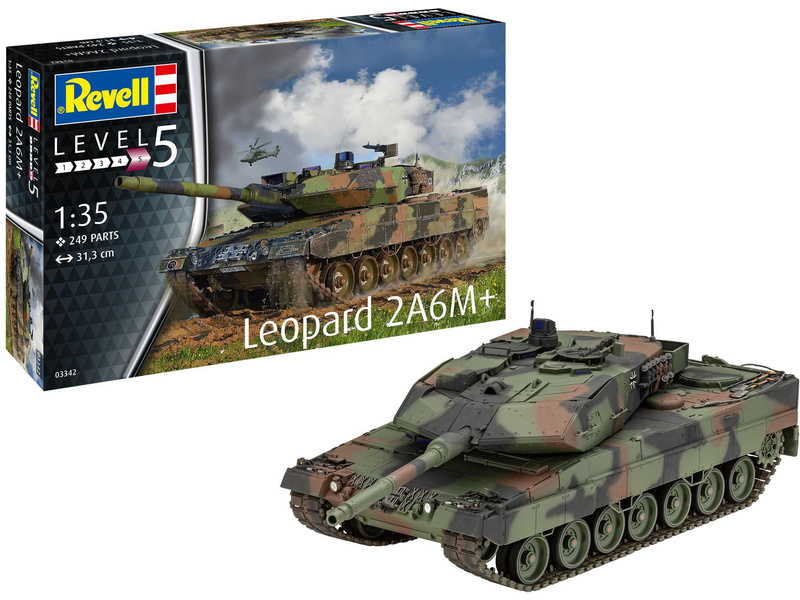 Revell ModelKit tank 03342 - Leopard 2 A6M+ (1:35)