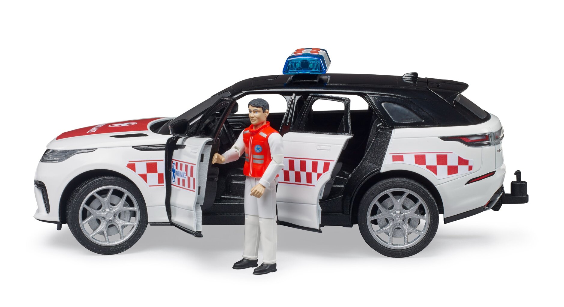Bruder 2885 Range Rover Velar ambulance s ridicem