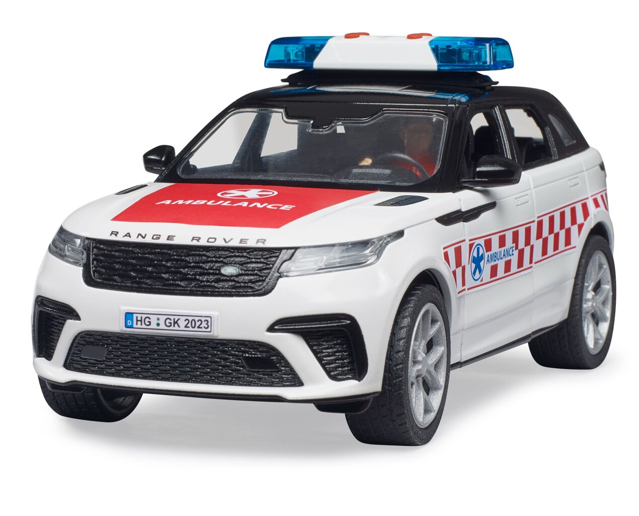 Bruder 2885 Range Rover Velar ambulance s ridicem